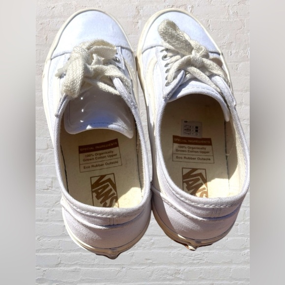 Vans Old Skool Tapered Eco Theory White Natural Shoes Size 5.5 Womens - Picture 4 of 7